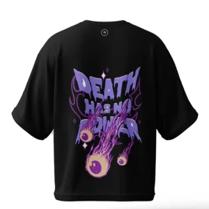 Purple Lightning Drop Shoulder Tee